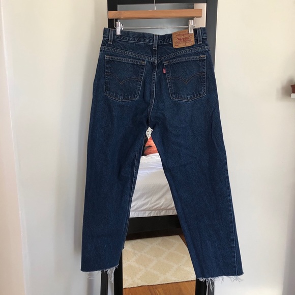 Vintage Levi’s 550 high waist “mom jeans” - dark wash, red tab 80s vintage ❤️💙 - Picture 5 of 14